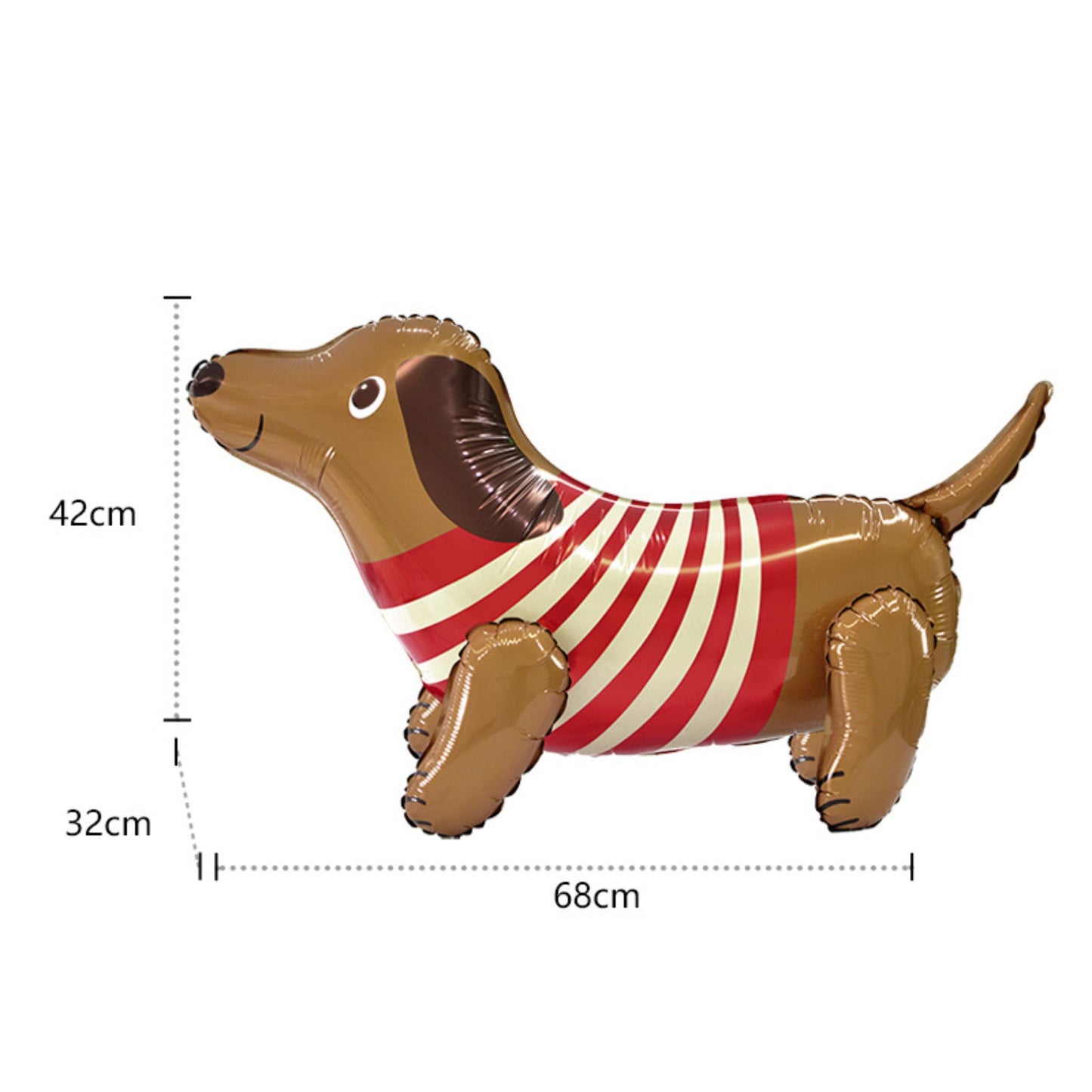 Dog Button Foil Balloon