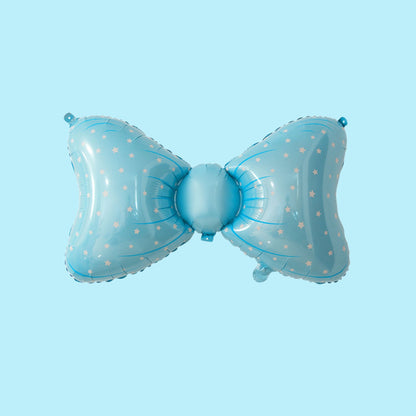 36 Inch Blue Helium Quality Bowknot Foil Balloon