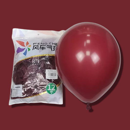 Burgundy 11 inch Latex Balloons