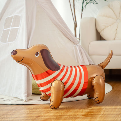 Dog Button Foil Balloon