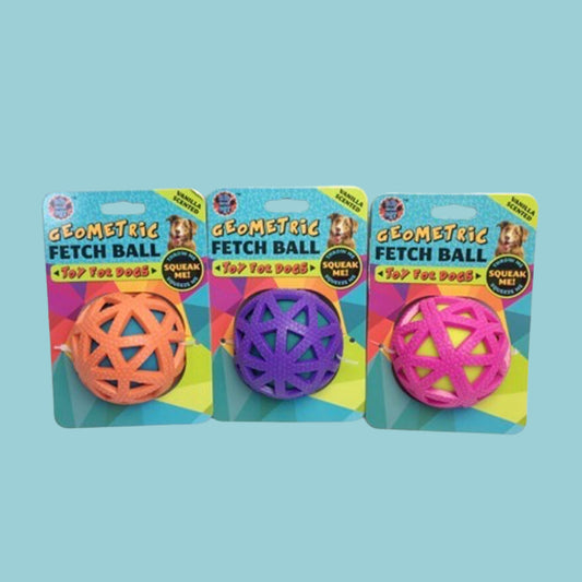 Geometric Fetch Pet Toy Ball (48 per case)