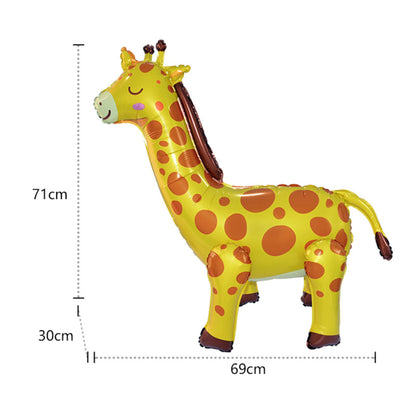 Giraffe Button Foil Balloon