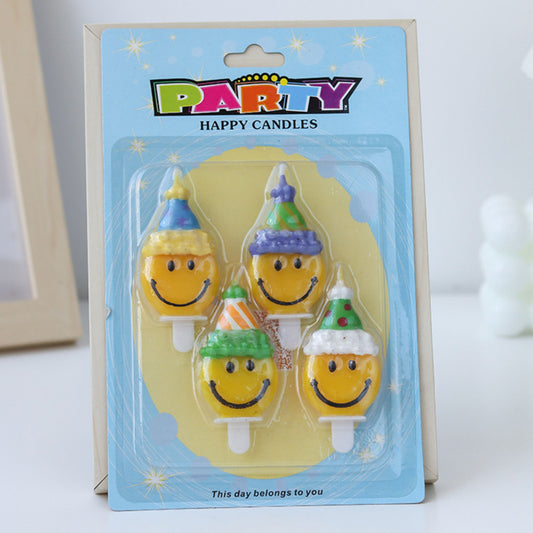 Smiley Face Hat Candle