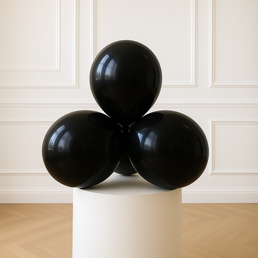 Black 11 inch Latex Balloons