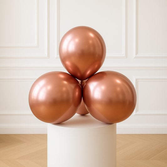 Chrome Rose Gold 11 inch Latex Balloons (50PCS)