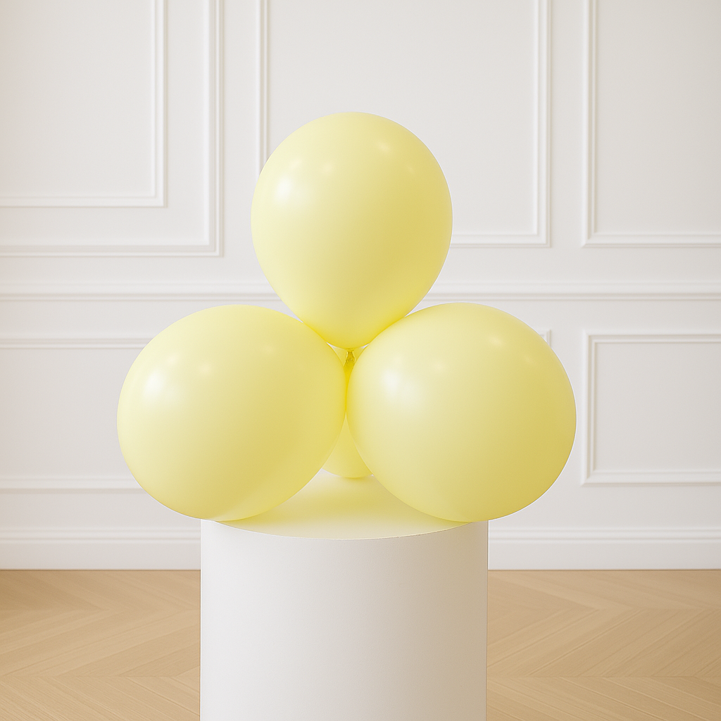 Pastel Yellow 11 inch Latex Balloons