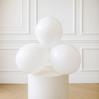 White 11 inch Latex Balloons (100PCS)