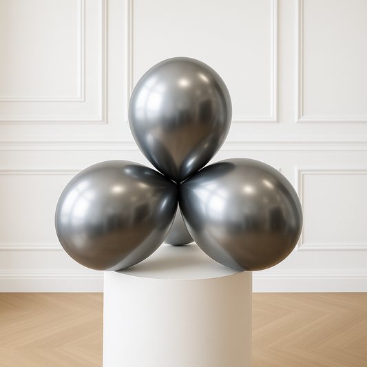 Chrome Silver 11 inch latex balloons (50PCS)