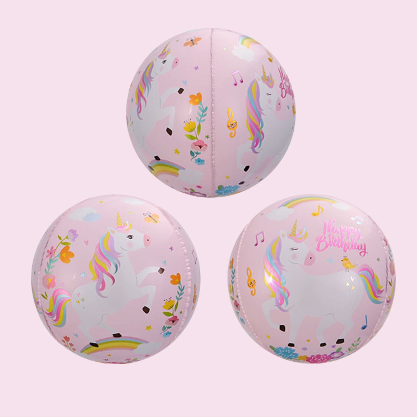 24 inch Unicorn Pastel Pink Orbz