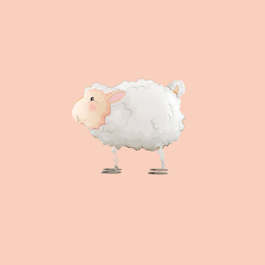 Helium Quality Walking Sheep Foil Balloon