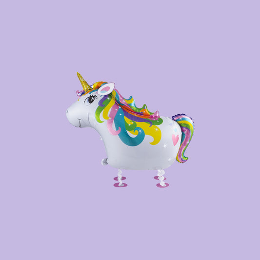 24 Inch Cute Helium Quality Walking Unicorn Foil Balloon