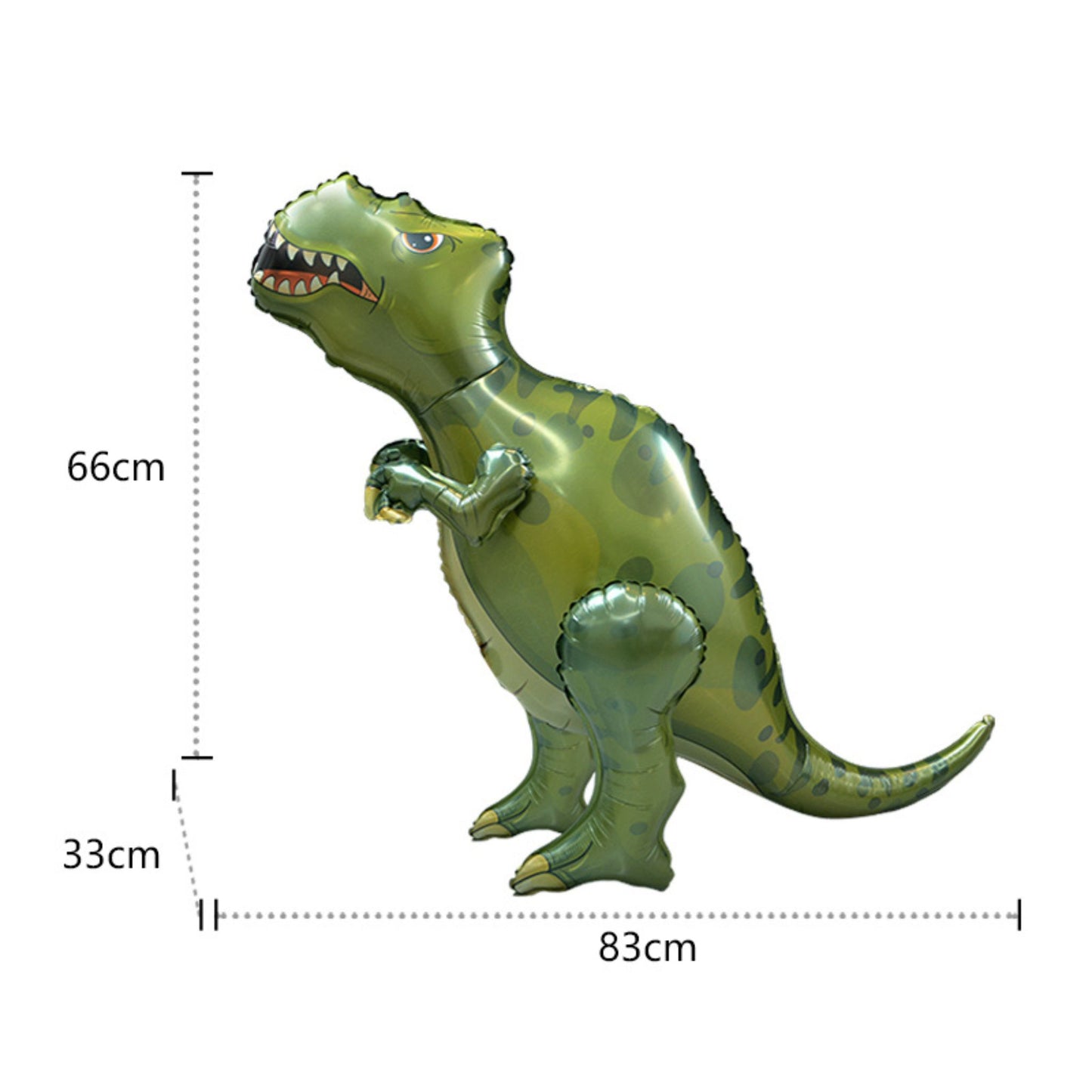 Dino Button Foil Balloon